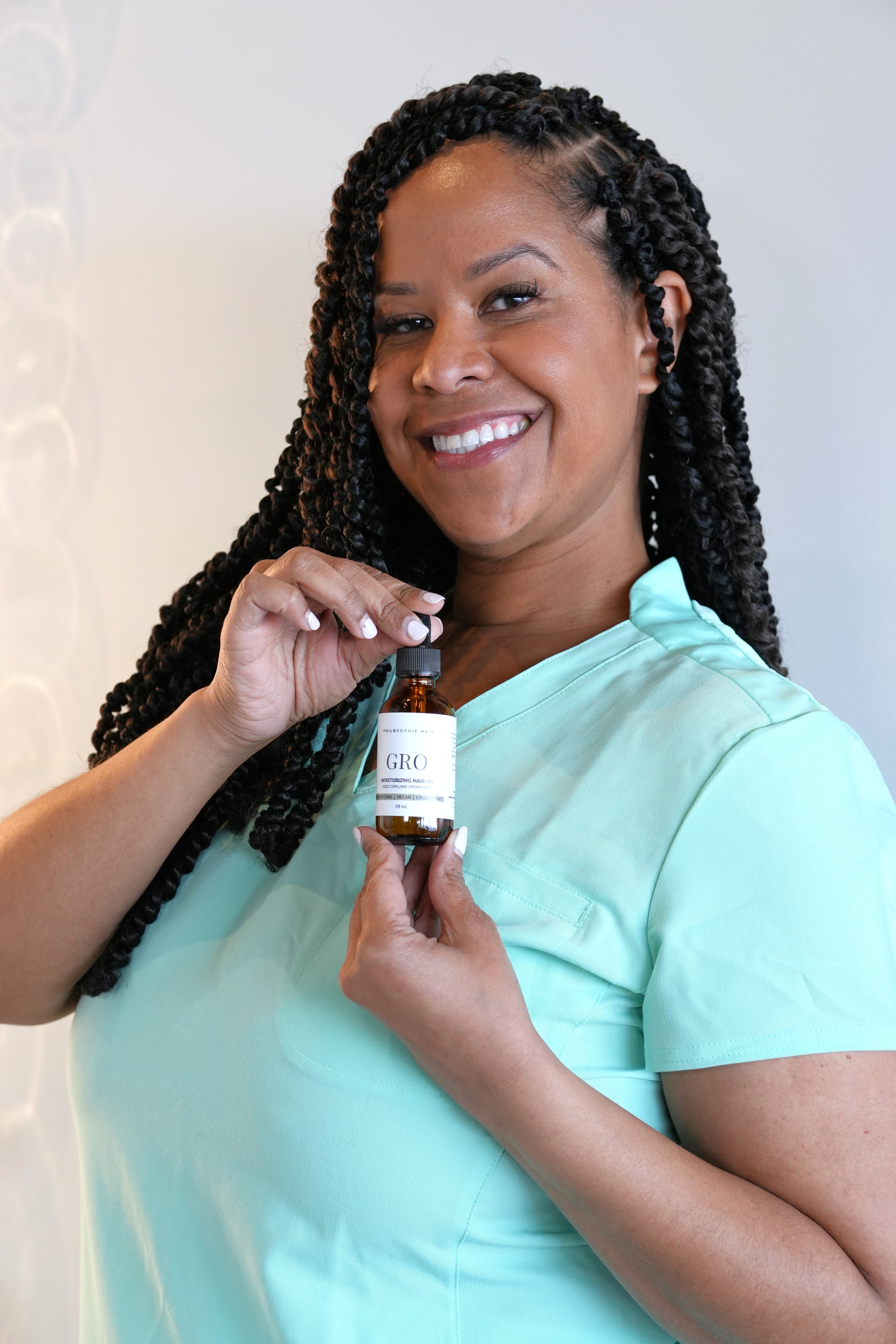 Carita with PhiloSophie Hair products